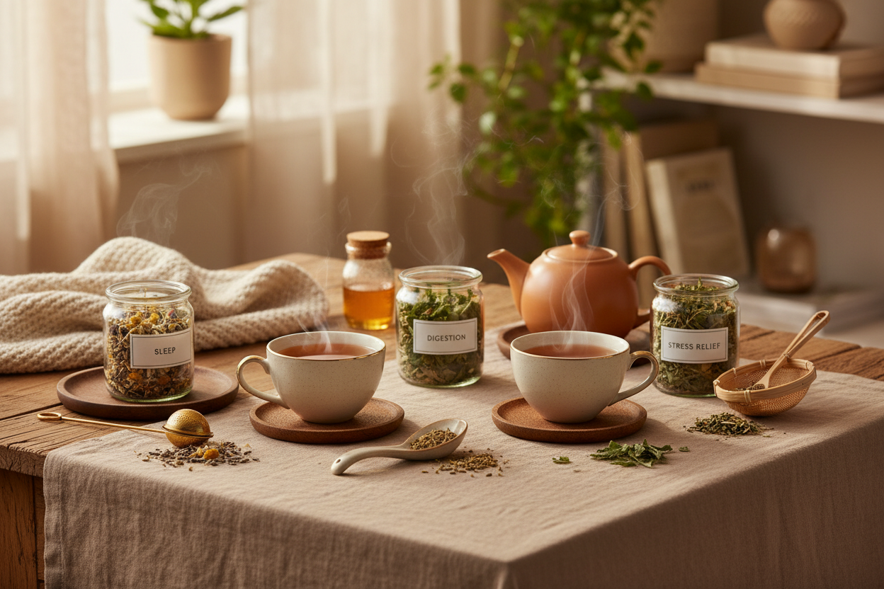Herbal Tea by Goal: Sleep, Digestion, Stress (Simple Picks)