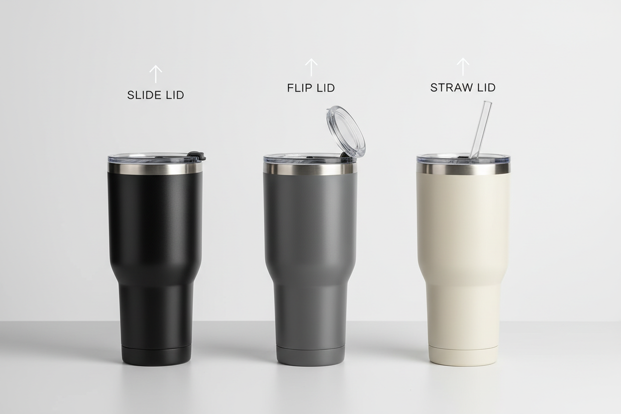 Tumbler Lid Types (Slide vs Flip vs Straw): Pros & Cons