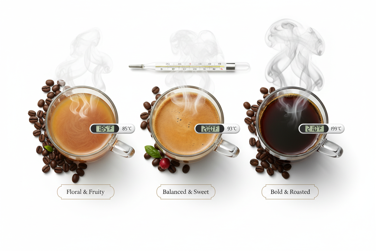 How Water Temperature Changes Coffee Taste