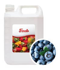 Fanale Premium Flavoring Concentrated Syrup for Bubble Tea 11 lb | Blueberry Flavor Syrup | for Boba Tea, Smoothies, Slushes, Desserts | 11lb | SRP170