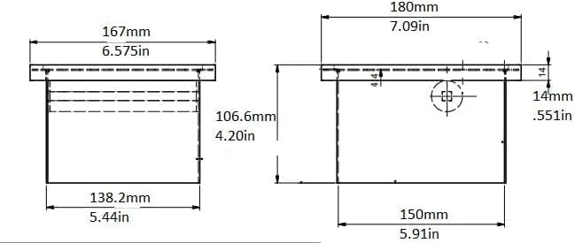 Rattleware Stainless Steel Open Bottom Knock Box Chute - For Home, Cafe, Restaurant, Hotel, Office, or Commercial Establishment - Trusted By Baristas Worldwide (6"x5.5"x4")