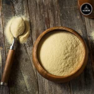 Naturevibe Botanicals Semolina Flour 5lb Premium Quality | Used for Baking and as Thickener