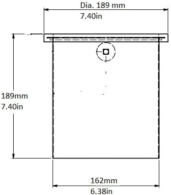 Rattleware Stainless Steel Open Bottom Knock Box Chute (6.5" x 7.5") - Perfect For Home, Cafe, Restaurant, Hotel, Office, or Commercial Establishment - Ideal for Baristas
