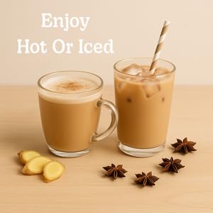 Bhakti Chai Tea Concentrate | Original, Organic Fresh Ginger, Black Tea, Sweetened, Spiced, Dairy-Free, Vegan, 32oz