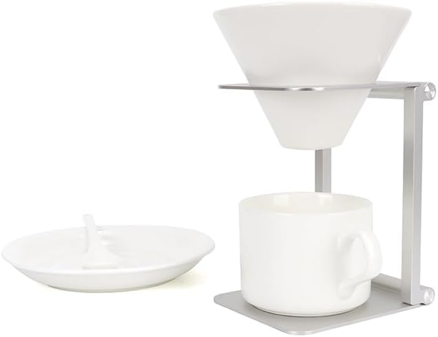 Pour over Dripper Stand,Portable &Foldable Espresso Machine Stand,Office coffee stand with base,Suitable for office,home,camping
