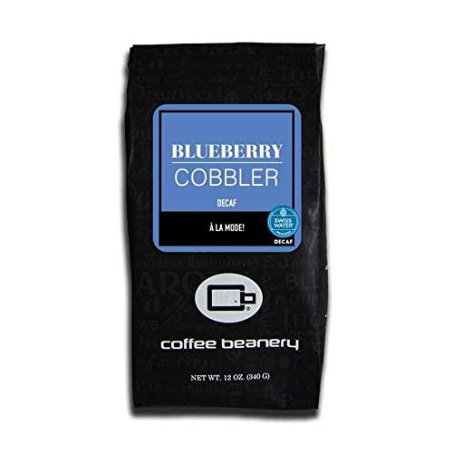 Blueberry Cobbler Flavored Coffee SWP Decaf, Specialty Arabica Coffee, Medium Roast, 12 ounce, Automatic Drip (Ground)