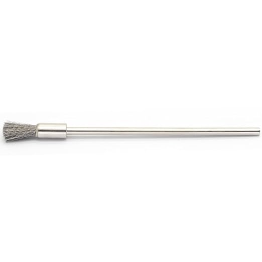 20PCS Wire Brushes with Extended Handle - Metal Rust Removal, Polishing, Cleaning - 6mm Diameter, 3mm Shaft, 100mm Length - Removes Burrs, Dust, and Oxide Layer - Handles Rough Surfaces