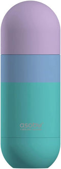 asobu Orb Stainless Steel Double Wall Insulated Travel Water Bottle – Lid Doubles as a Cup 14 Ounce (Teal)