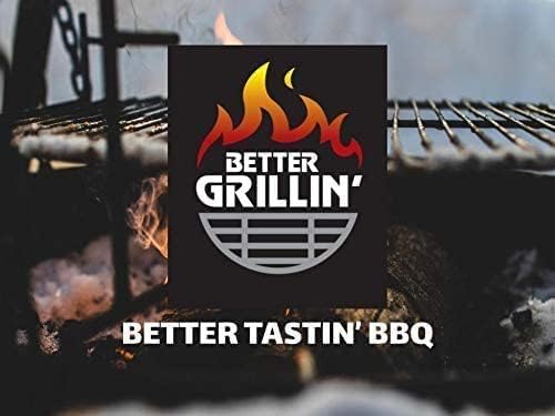 Better Grillin BBQ Bastin Mop Basting Barbecue Brush/Mop Easily Applies Marinades, Sauces, Washes Out, 16in Handle, 1pk