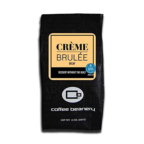 Creme Brulee Flavored Coffee SWP Decaf, Specialty Arabica Coffee, Medium Roast, 12 ounce, Automatic Drip (Ground)