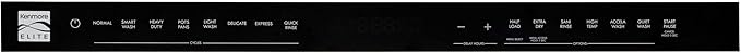 Kenmore Elite 24" Built-In Dishwasher - UltraWash Plus, TurboDry, QuietWash, SmartWash, TurboFlex Third Rack & Reach-Thru Handle - 15 Place Settings - 42 DBA - ENERGY STAR Certified - Black