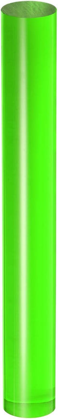 HARFINGTON Acrylic Clay Roller 8 Inch x 1 Inch Solid Non-Stick Plastic Round Tube Roller Polymer Clay Rod Fondant Rolling Pin for Shaping, Sculpting, Modeling DIY Crafts, Green