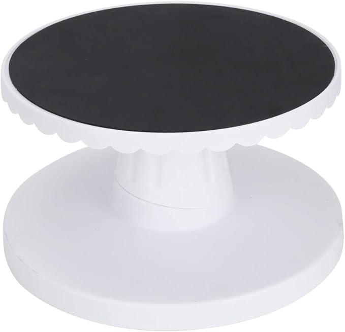 Topyond Cake Turntable for Decorating, 9.1in Adjustable Cake Spinner Stand, Nonslip Cake Turn Table, Rotating Cake Stand for Baking Cake Decorating Supplies