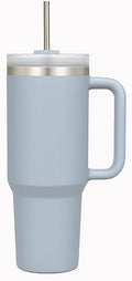 40oz Insulated Stainless Steel Tumbler with Handle and Straw – Durable Leakproof Travel Mug for Hot & Cold Drinks, Dishwasher Safe, Fits Car Cup Holders, Reusable Gift Cup