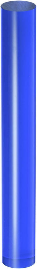 HARFINGTON Acrylic Clay Roller 8 Inch x 1 Inch Solid Non-Stick Plastic Round Tube Roller Polymer Clay Rod Fondant Rolling Pin for Shaping, Sculpting, Modeling DIY Crafts, Blue