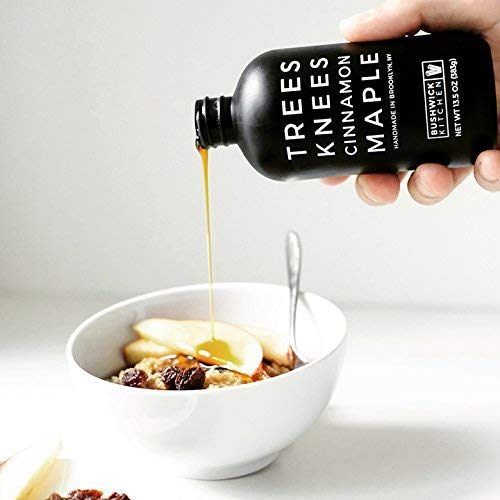 Trees Knees Cinnamon Maple Syrup, Grade-A Organic Maple Syrup Infused with Warm Spiced Cinnamon, Vegan, Gluten Free & Made in the USA, Pure & All Natural, 11.5oz