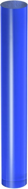 HARFINGTON Acrylic Clay Roller 7.28 Inch x 1 Inch Solid Non-Stick Plastic Round Tube Roller Polymer Clay Rod Fondant Rolling Pin for Shaping, Sculpting, Modeling DIY Crafts, Blue