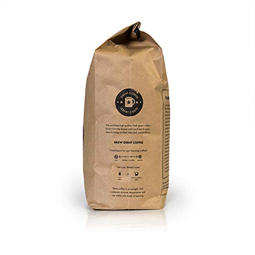 2lb Tanzanian Peaberry Whole Bean Medium Roast Coffee, 32 oz, Bulk Coffee, 100% Arabica