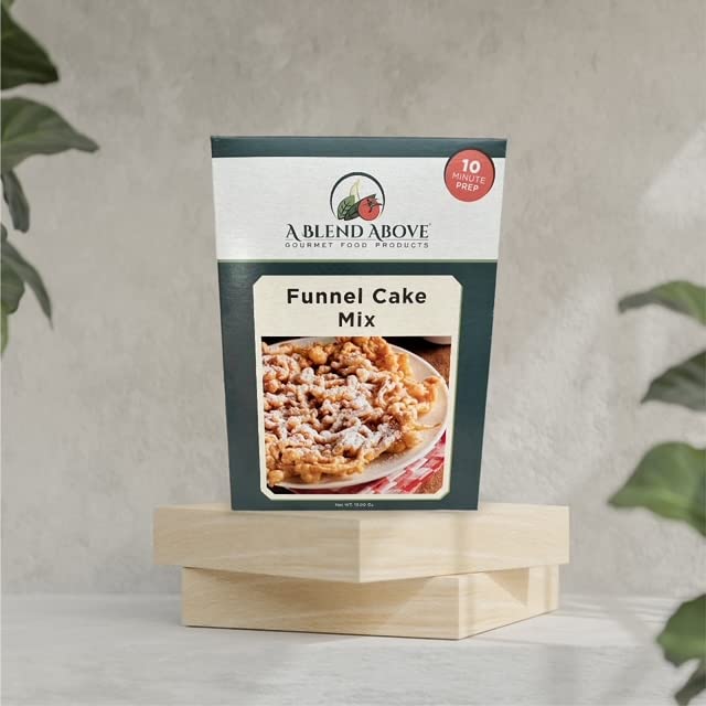 A Blend Above Funnel Cake Mix, Funnel Cake Fun: Classic Fairground Treat Mix, Makes 10 Funnel Cakes or 20 Fritters, Quick and Easy to Make, Delicious at Every Bite