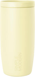 Simple Modern Travel Coffee Mug Tumbler with 360° Lid | Ceramic-Lined Insulated Stainless Steel Cold Brew Iced Coffee Cup Thermos | Gifts for Women Men Her Him | Voyager Signature | 16oz | Buttercup