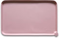 Hoki Found Silicone Pet Food Tray - High-Lips Dog Cat Bowl Mats - Waterproof Dog Cat Food Mats - Neutral Pink