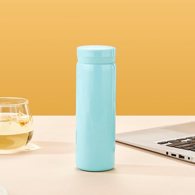 10oz Mini Water Bottle Stainless Steel Thermos Small Flask - Insulated Vacuum, Leak Proof, Keeps Drinks Hot/Cold - Ideal for Coffee, Tea, Water-6PC