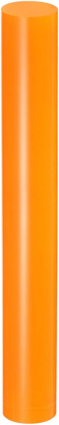 HARFINGTON Acrylic Clay Roller 8 Inch x 1 Inch Solid Non-Stick Plastic Round Tube Roller Polymer Clay Rod Fondant Rolling Pin for Shaping, Sculpting, Modeling DIY Crafts, Orange