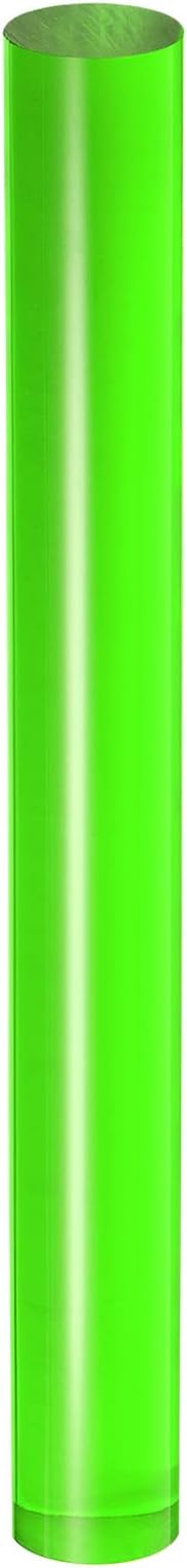 HARFINGTON Acrylic Clay Roller 9 Inch x 1 Inch Solid Non-Stick Plastic Round Tube Roller Polymer Clay Rod Fondant Rolling Pin for Shaping, Sculpting, Modeling DIY Crafts, Green