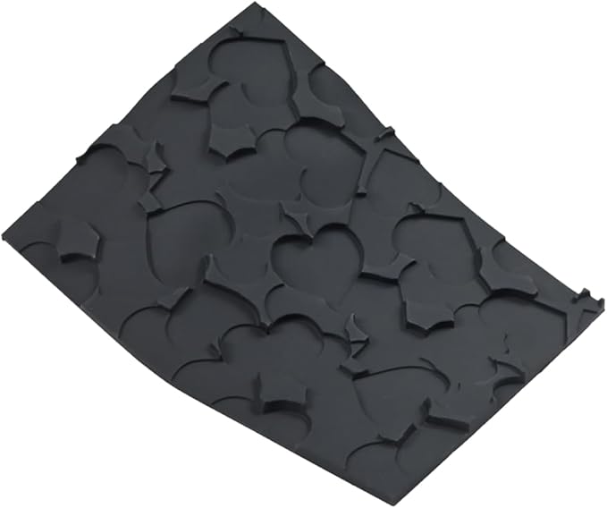 mostsom Silicone Lace Mold for Sugarcraft, Chocolate, Fondant, Resin, Soap & Clay Decorating Love Heart Pattern Molds for Cake, Cupcake & Dessert Modeling (B_ Love Heart)