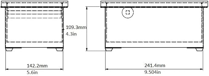 Rattleware Stainless Steel Knock Box - Ideal for Home, Cafe, Restaurant, Hotel, Office, or Commercial Establishment - Heavy Duty Knock Box Trusted By Baristas Worldwide (9" x 5.5" x 4")