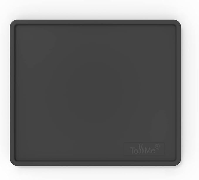 Espresso Tamping Mat I 6X7 Inch Food Safe Silicone Coffee Tamper Mat I Portafilter Mat For Baristas I Coffee Tamp Mat I Waterproof, Heat Resistant Tamping Pad and Tamp Station TM-CO05 Black