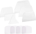 Anvin Cake Scraper Smoother Cake Icing Tool Set, Plastic Scraper Cake Frosting Scraper Smoother Combo for Buttercream Edge Decorating Cake Smoother Flexible for Baking Birthday DIY Kitchen (10 Pcs)