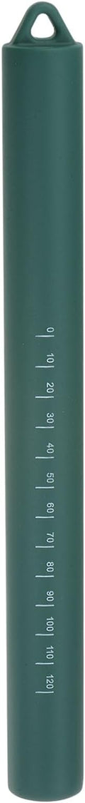 HARFINGTON Silicone Rolling Pin 10" Silicone Surface Non-Stick Stainless Steel Inner Core Dough Roller Kitchen Roller for Baking Pastry Pizza Fondant Bread, Dark Green