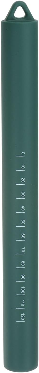 HARFINGTON Silicone Rolling Pin 10" Silicone Surface Non-Stick Stainless Steel Inner Core Dough Roller Kitchen Roller for Baking Pastry Pizza Fondant Bread, Dark Green