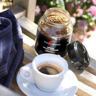 Mount Hagen Instant Espresso Coffee 3 Pack, Eco-friendly Organic Espresso Coffee Made From Medium Roast Arabica Beans, Freeze Dried Instant Coffee, Fair-Trade, Kosher [3x1.76oz/50g Jar]