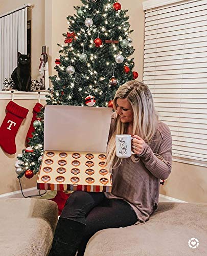 Crazy Cups Deluxe Holiday Flavored Coffee Gift Box, Assorted Flavored Coffee for Keurig K-Cups Machines, Medium Roast Coffee in Recyclable Pods, 30 Count…