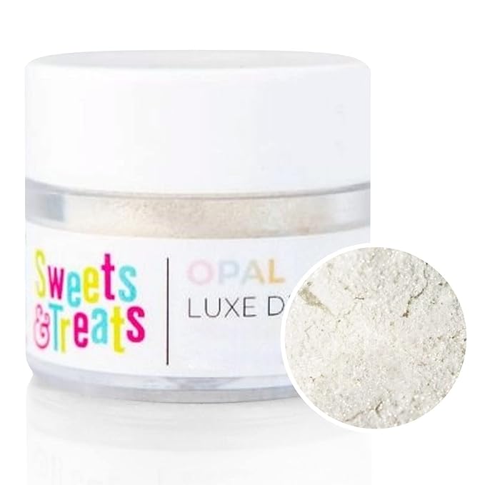 Luster Dust Edible Cake Decorations, Opal Edible Luster Dust for Cupcake Decorations, Cake Drip, Opal Edible Paint for Cakes and Light Purple Food Coloring, Edible Luster Dust for Drinks