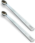 2PCS 1/8 Teaspoon(1/8tsp, 0.625 ml, Dash) Single Tiny Measuring Spoon, Small Individual Stainless Steel Measure Spoons Only