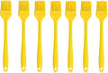 Silicone brush， BBQ/Pastry Basting Brushes,Silicone Cooking Grill Barbecue Baking Pastry Oil/Honey/Sauce Brush (7 PCS,yellow)