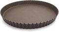 Paderno World Cuisine 11.875 Inch Fluted Non-Stick Tart Pan with Removable Bottom