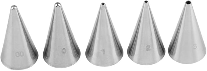 Cake Decorating Set, 7 Pieces Stainless Steel Icing Piping Nozzles Tips Kit - Christmas Holiday Birthday Anniversary Wedding Cupcakes Cakes Cookies Dessert Candy Pastry DIY Making Tools #6