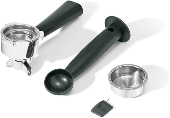 Beautiful Slim Espresso Maker by Drew Barrymore – 20‑Bar Pressure, Dual‑Spout 52 mm Portafilter, 50 oz Removable Tank, 2‑in‑1 Steam Wand & Touch Controls (Porcini Taupe)