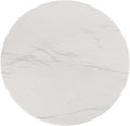 Koville Natural White Marble Cutting Board, 16 Inch Marble Cutting Boards for Kitchen Countertop, Stone Cheese Boards Pastry Boards for Baking, Charcuterie, Trivet, Round Serving Slab for Counter