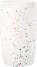 Simple Modern Travel Coffee Mug Tumbler with 360° Lid | Ceramic-Lined Insulated Stainless Steel Cold Brew Iced Coffee Cup | Gifts for Women Men Her Him | Voyager Signature | 12oz | Cream Terrazzo
