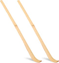2 Pcs Japanese Bamboo Matcha Scoop, Japanese Chashaku Hooked Green Tea Matcha Spoon for Traditional Tea Ceremony Coffee Spices