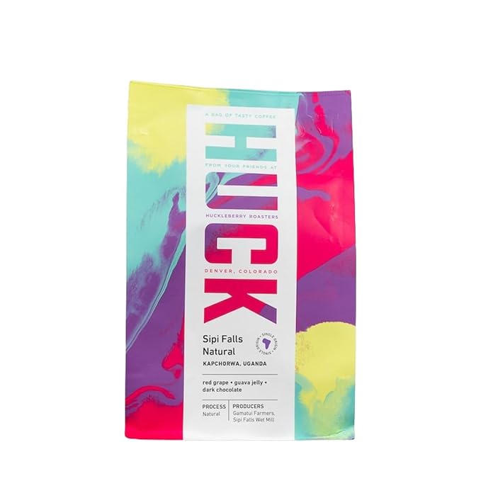 Uganda Sipi Natural - Roasted by Huckleberry Roasters - Whole Bean Coffee - 12 Ounce Bag