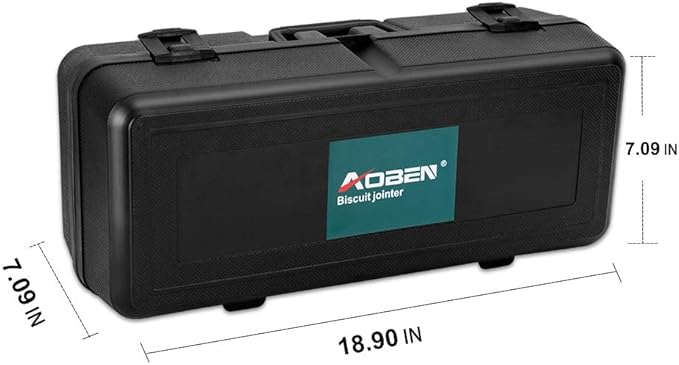 AOBEN Biscuit Cutter Plate Joiner 8.5 Amp With No. 0 Wood(30 Pcs) No. 10 Wood(30 Pcs) No. 20 Wood(50 Pcs), 4" Tungsten Carbide Tipped Blade, Adjustable Angle And Dust Bag