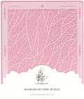 Cake Stencil - Seamless Delicate Pattern for Decorating Tall Double Barrel Cake to Use with Buttercream, Royal Icing, Ganache, Paint, Airbrush (MOZAI)