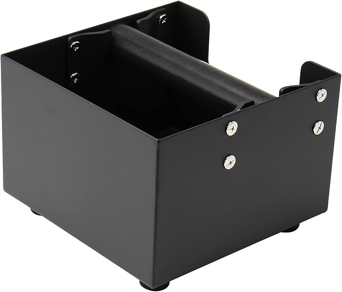 Espresso Knock Box, Stainless Steel Coffee Grind Knock Box Ground Waste Bin Container with Rubber Knocking Bar for Coffee Maker Machine