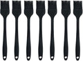 Silicone brush， BBQ/Pastry Basting Brushes,Silicone Cooking Grill Barbecue Baking Pastry Oil/Honey/Sauce Brush (7 PCS,black)